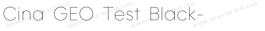Cina GEO Test Black字体转换